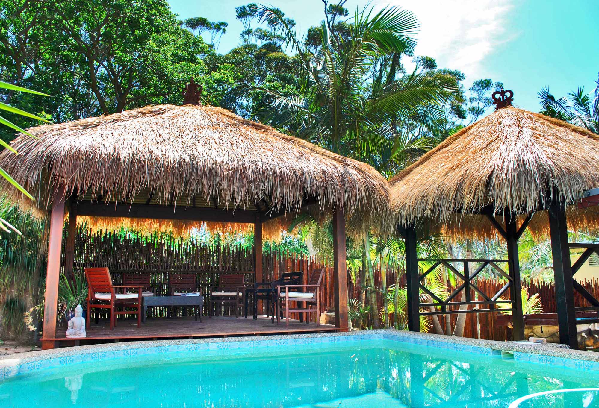 Bali Huts Sydney ReThatching Specialists African, Bali, Cedar